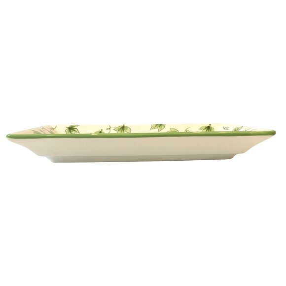 I. Godinger & Co. Rectangular Wine Grapes Cheese Serving Tray Platter Dish - Picture 10 of 15